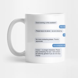 Good evening, is this available? thsnks Mug